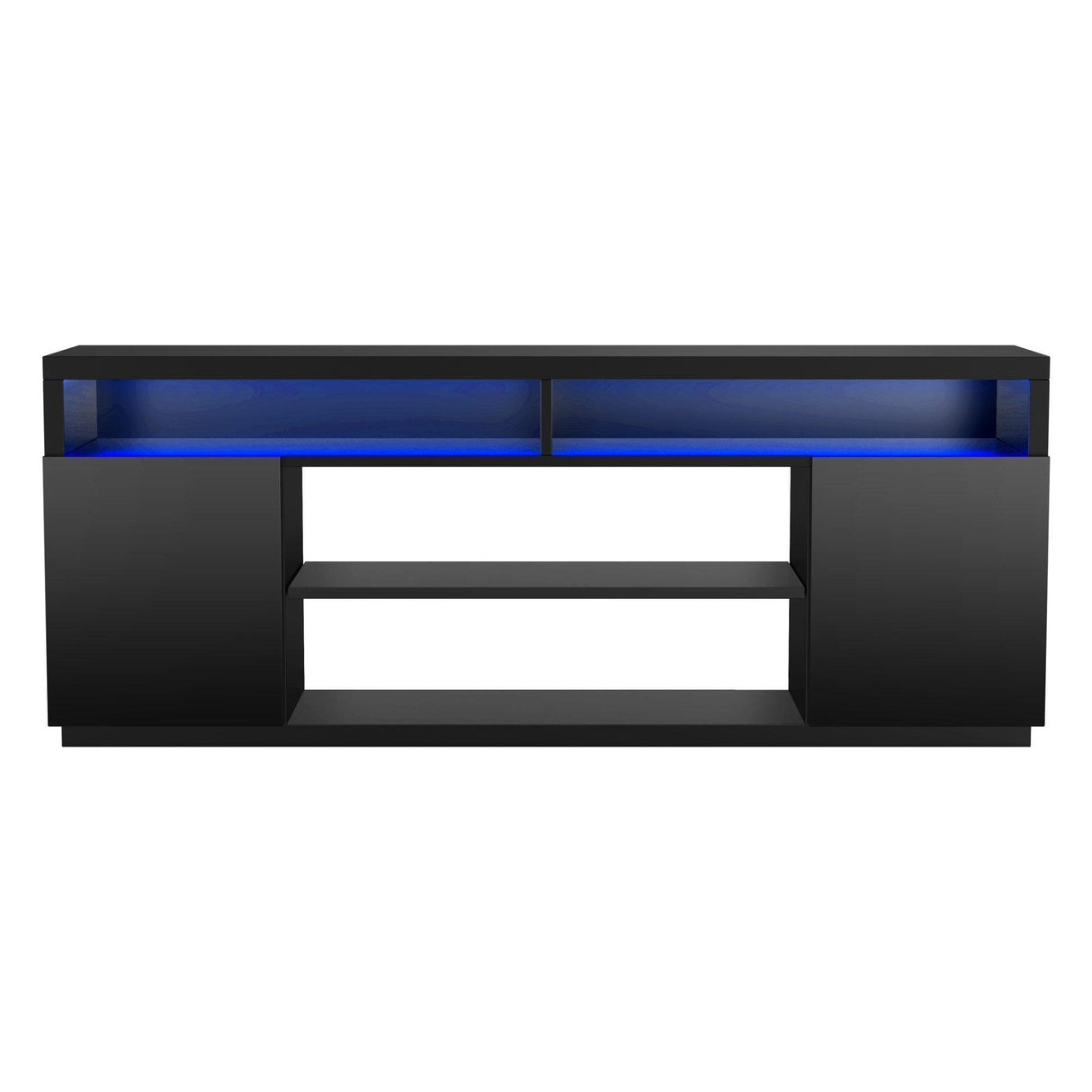 Modern 68 Inch TV Stand Media Console with LED Lights for Living Room-电视柜-Parc Decor