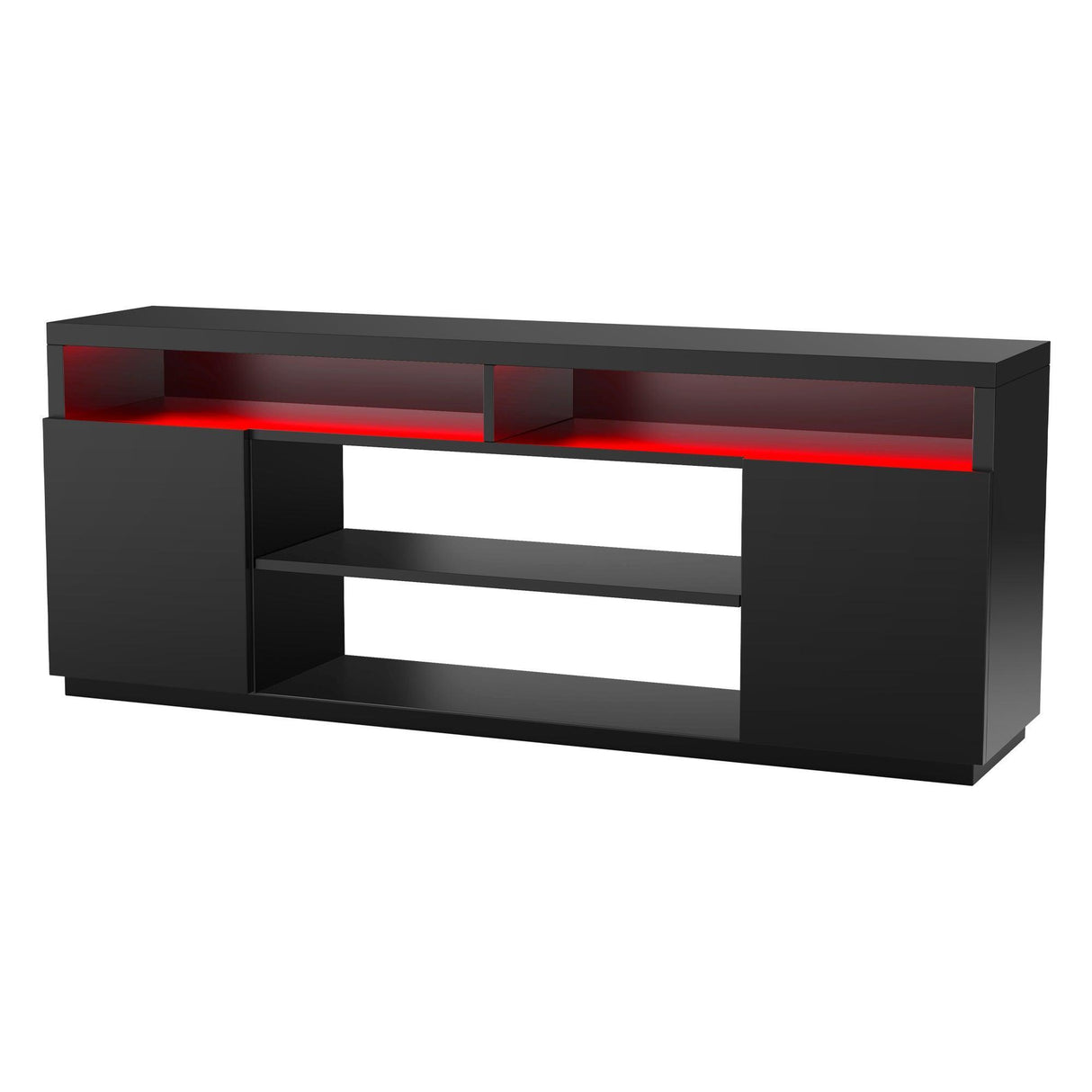 Modern 68 Inch TV Stand Media Console with LED Lights for Living Room-电视柜-Parc Decor
