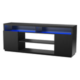 Modern 68 Inch TV Stand Media Console with LED Lights for Living Room-电视柜-Parc Decor
