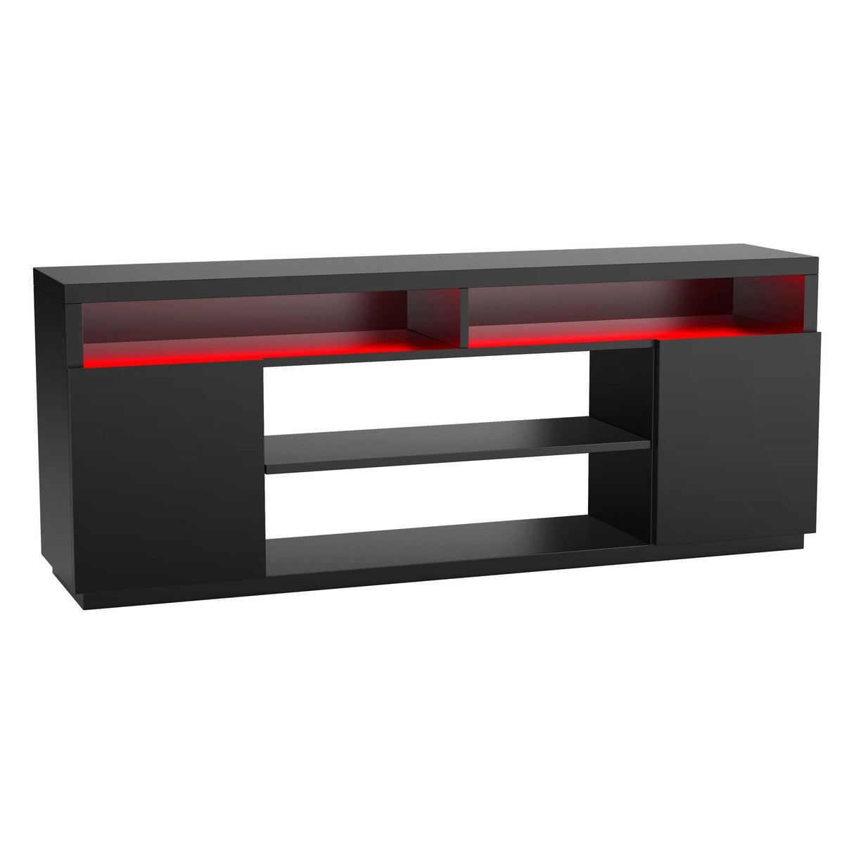 Modern 68 Inch TV Stand Media Console with LED Lights for Living Room-电视柜-Parc Decor