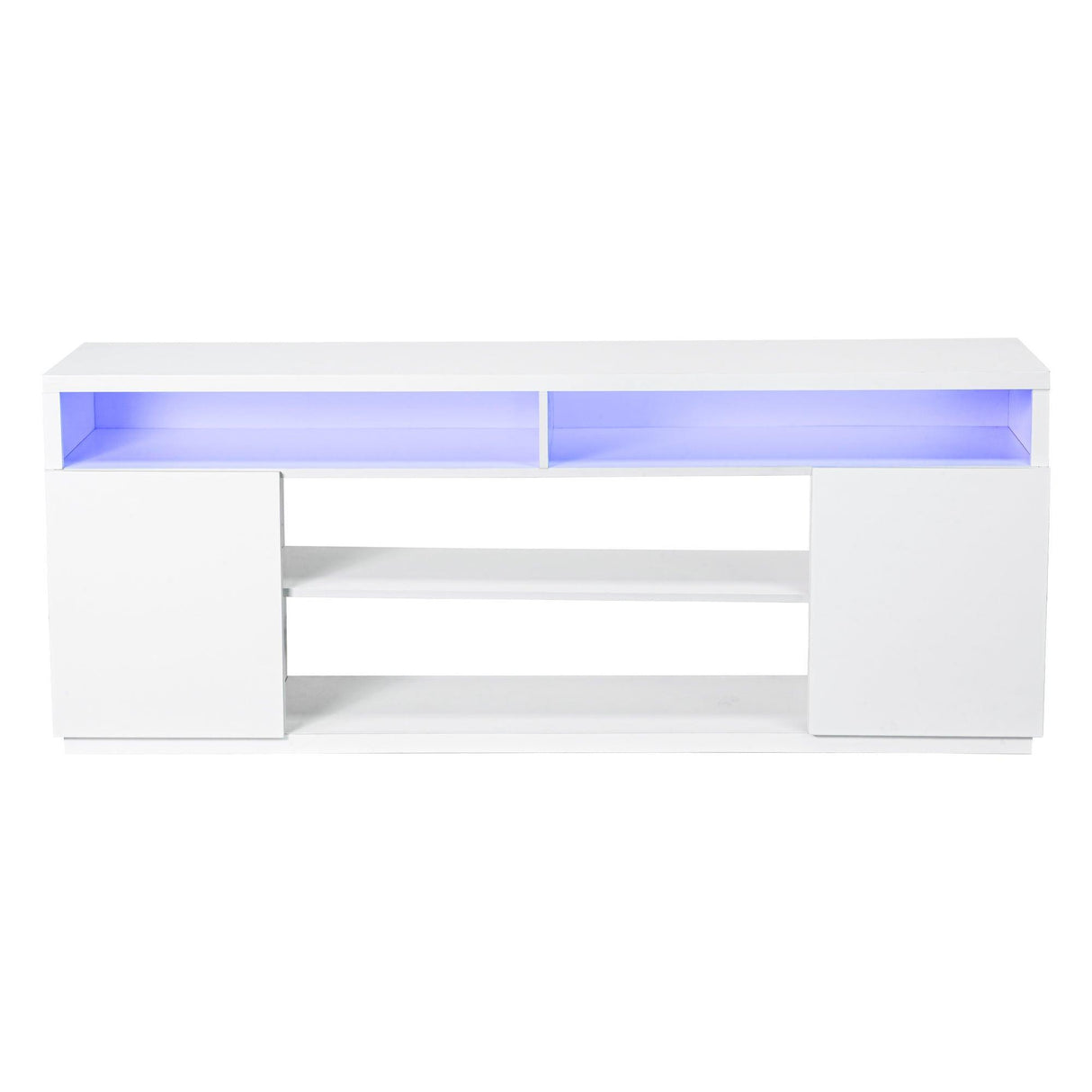 Modern 68 Inch TV Stand Media Console with LED Lights for Living Room-电视柜-Parc Decor