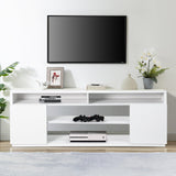 Modern 68 Inch TV Stand Media Console with LED Lights for Living Room-电视柜-Parc Decor