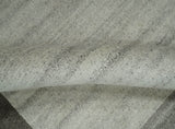 Modern 6x8 Ivory and Silver Wool Hand Woven Area Rug
