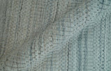 Modern 8x10 Hand Made Silver and Brown Blended Wool Flatwoven Area Rug