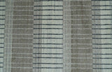 Modern 8x10 Hand Made Stripes Ivory and Brown Wool Flatwoven Area Rug