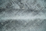Modern Abstract 5.9x8.5 Silver, Beige and Charcoal Hand Knotted bamboo Silk Area Rug