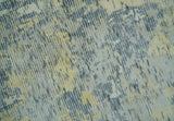 Modern Abstract Beige, Gray and Silver Hand loom 5x8 Wool and Viscose Area Rug