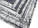 Modern Abstract Design Blue Hand Knotted 8x10 Wool Area Rug
