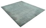 Modern Abstract Design Gray 8x10 Hand Knotted Art Silk Rug