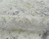 Modern Abstract Gray and Ivory Hand Loom Viscose 8x10 Area Rug