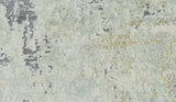 Modern Abstract Gray and Ivory Hand Loom Viscose 8x10 Area Rug