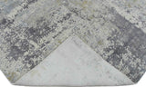 Modern Abstract Gray and Ivory Rug made with Art Silk | TRD10131-Area Rug-Parc Decor
