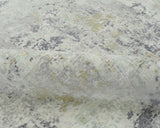 Modern Abstract Gray and Ivory Rug made with Art Silk | TRD10132-Area Rug-Parc Decor