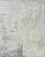 Modern Abstract Gray and Ivory Rug made with Art Silk | TRD10132-Area Rug-Parc Decor