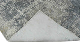 Modern Abstract Gray and Ivory Rug made with Art Silk | TRD10133-Area Rug-Parc Decor