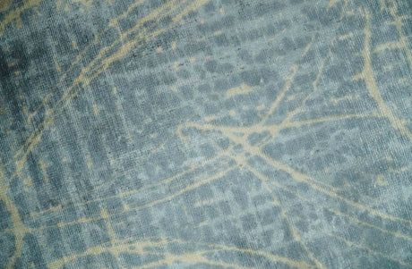 Modern Abstract Gray, Olive and Beige 5x8 Hand loom Viscose Area Rug