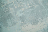 Modern Abstract Light Blue, Beige and Gray Hand loom 5x8 wool and Viscose Area Rug
