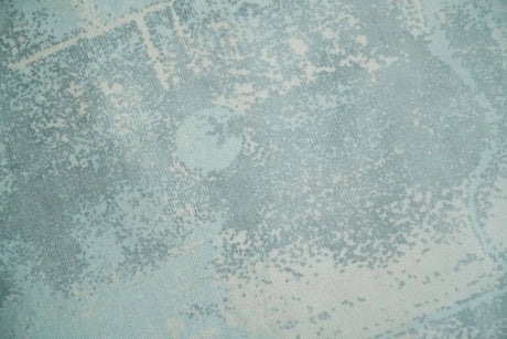 Modern Abstract Light Blue, Beige and Gray Hand loom 5x8 wool and Viscose Area Rug