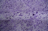 Modern Abstract Purple and Silver Hand knotted 8x10 Woven Art Silk Area Rug