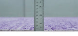 Modern Abstract Purple and Silver Hand knotted 8x10 Woven Art Silk Area Rug