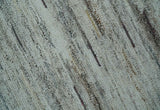Modern Abstract Silver, Gray and Charcoal Dari 5x8 Pet yarn Area Rug