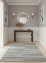 Modern Abstract Silver, Gray, Charcoal and Brown Dari 5x8 Pet yarn Area Rug