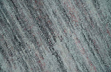 Modern Abstract Silver, Gray, Charcoal and Brown Dari 5x8 Pet yarn Area Rug