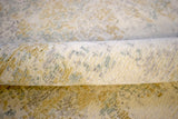 Modern Abstract Yellow And Gray Hand Loom Wool And Viscose Area Rug
