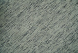Modern Beige and Charcoal Solid Shaded Hand Tufted Natural Wool Area Rug