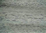 Modern Beige and Charcoal Solid Shaded Hand Tufted Natural Wool Area Rug