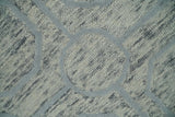 Modern Beige and Silver Hand Tufted Wool Area Rug