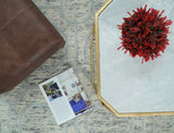 Modern Beige and Silver Hand Tufted Wool Area Rug