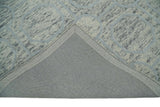 Modern Beige and Silver Hand Tufted Wool Area Rug
