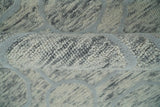 Modern Beige and Silver Hand Tufted Wool Area Rug