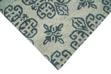 Modern Blue And Beige Hand-Tufted Wool Area Rug