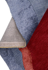 Modern Color Blocks Hand Tufted 5x8 Wool Area Rug