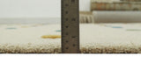 Modern Colorful Polka Dot Beige Hand Tufted Custom Made wool area rug