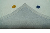 Modern Colorful Polka Dot Ivory Hand Tufted Custom Made wool area rug