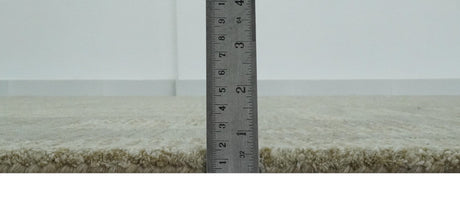Modern Contemporarry Olive and Ivory Hand Tufted Custom Made wool rug