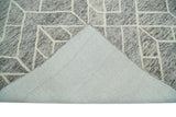 Modern Contemporary Beige Hand Tufted Wool Area Rug