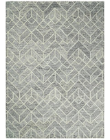 Modern Contemporary Beige Hand Tufted Wool Area Rug