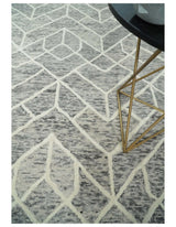 Modern Contemporary Beige Hand Tufted Wool Area Rug