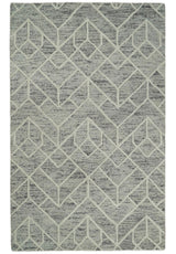 Modern Contemporary Beige Hand Tufted Wool Area Rug