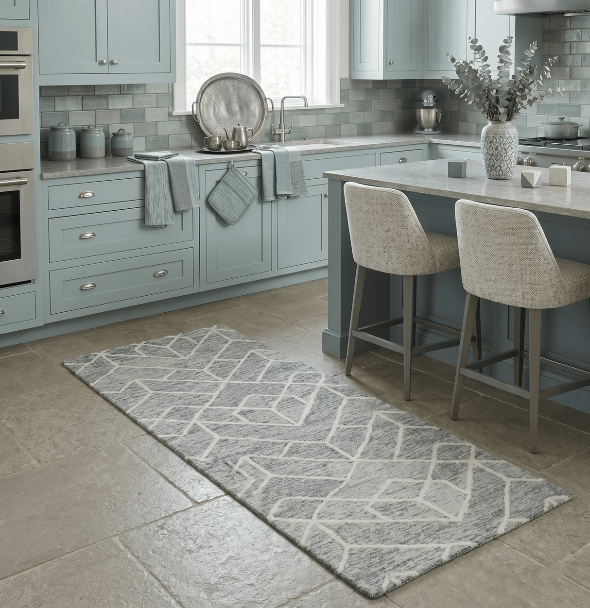 Modern Contemporary Beige Hand Tufted Wool Area Rug
