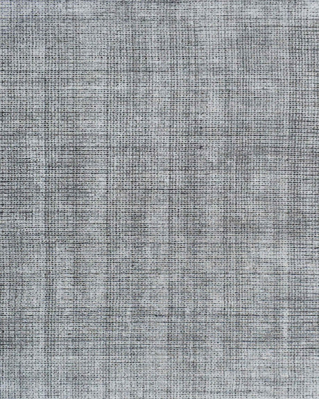 Modern Contemporary Black and White Hand Loom Wool 5x8 Area Rug