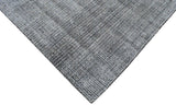Modern Contemporary Black and White Hand Loom Wool 5x8 Area Rug