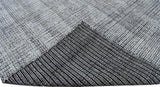 Modern Contemporary Black and White Hand Loom Wool 5x8 Area Rug