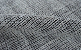 Modern Contemporary Black and White Hand Loom Wool 5x8 Area Rug