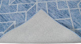 Modern Contemporary Blue Hand Tufted Wool Area rug