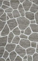 Modern Contemporary Brown Hand Tufted Wool 5x8 Area Rug